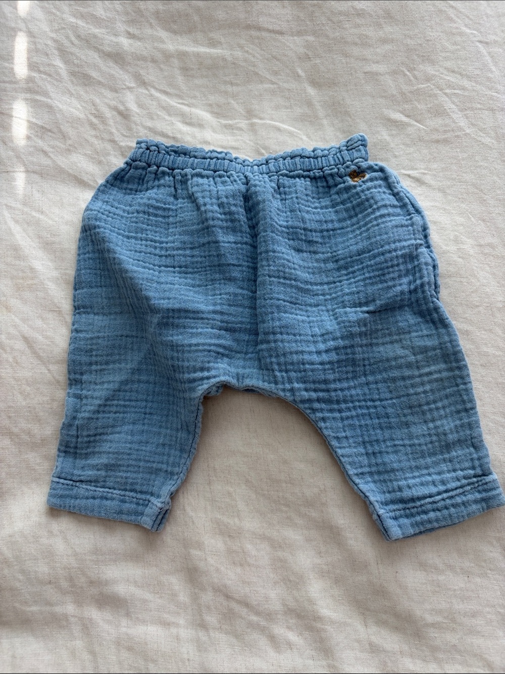 Baby Blue Muslin Harem Pants